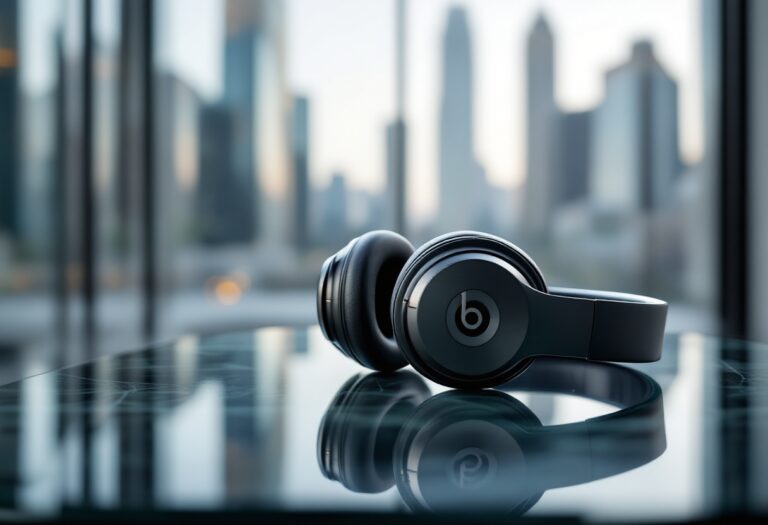 Beats Solo 4 headphones showcasing sleek design and features