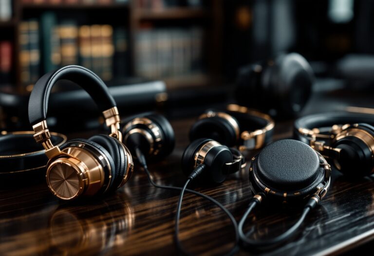 Most expensive headphones showcasing luxury design