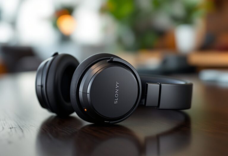 Sony ULT Wear headphones showcasing sleek design