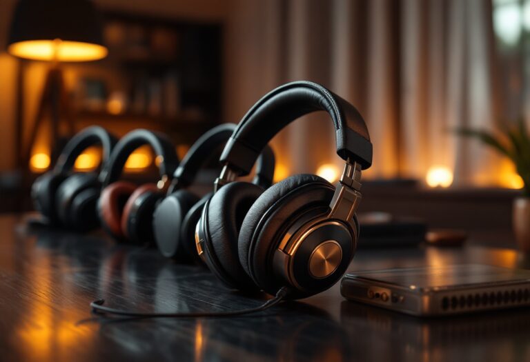 A variety of headphones for different uses and preferences